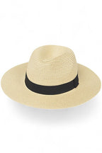 Classic Straw Fedora Hat
