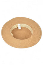 Iconic Bee Accent Straw Fedora Hat