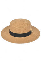 Iconic Bee Accent Straw Fedora Hat