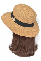 Iconic Bee Accent Straw Fedora Hat