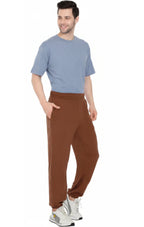 Men's Pull-On Elastic Waist Knit Pants — Relaxed Fit Lounge Pants