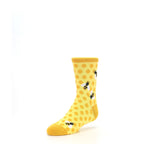 Yellow Honeycomb Bees Kid's Dress Socks