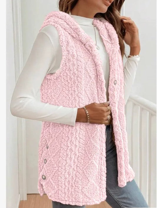 Hooded Fleece Vest