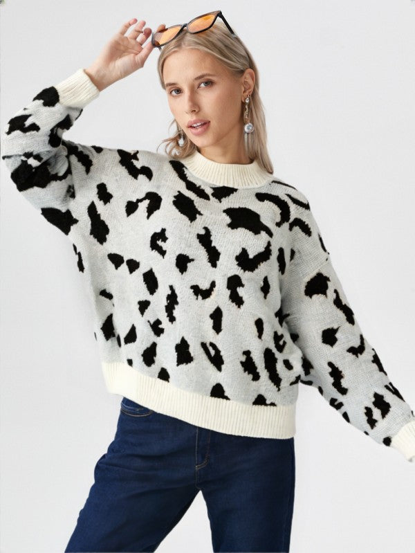 Leopard Knit Sweater – Wardrobecrush