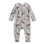 Western Cowboy Rodeo Zipper Baby Romper - Bamboo Convertible