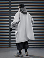 HiJ36 Grey Urban Trench Coat