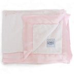 Luxury Satin Border Blanket - Pink