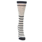 Light Gray Heathered Striped Socks - Women's Dress Socks