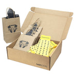 Customizable Groomsmen Gift Set Yellow Gray Polka Dot Men's Dress Socks