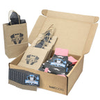 Customizable Groomsmen Gift Set Flamingo Petal Gray Mustache Men's Dress Socks