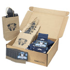 Groomsmen Gift Set Heathered Navy Mustache Men's Dress Socks