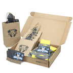 Customizable Groomsmen Gift Set Lemon Gray Mustache Men's Dress Socks