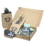 Customizable Groomsmen Gift Set Mint Gray Mustache Men's Dress Socks