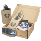 Customizable Groomsmen Gift Set Petal Pink Gray Mustache Men's Dress Socks