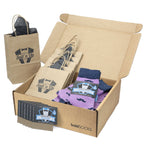 Groomsmen Gift Set Wisteria Navy Mustache Men's Dress Socks