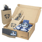 Customizable Groomsmen Gift Set Heathered Navy Argyle Men’s Dress Sock