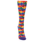 Multicolor Plus Rainbow Socks - Women's Crew Socks