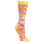 Red Yellow Orange Tribal Pattern Women's Dress Socks