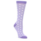 Lilac Iris Purple Polka Dot Women's Dress Socks