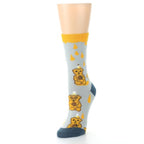 Slate Gold Honey Bear Socks - Women's Novelty Socks