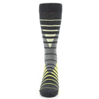 Ceylon Yellow Triangle Stripe Men's Dress Socks