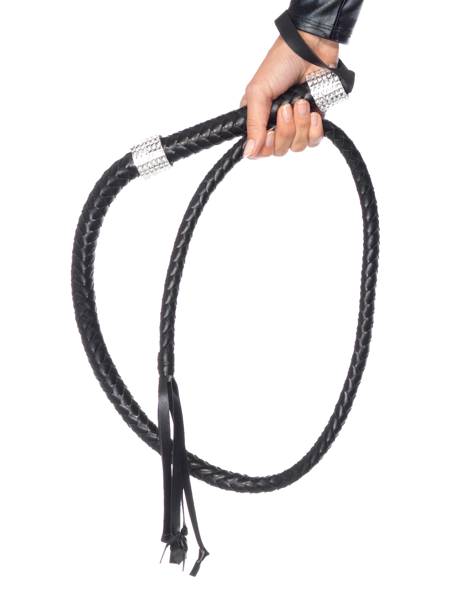 Rhinestone handle vixen whip O