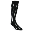 Black White Polka Dot Socks - Men's Over-the-Calf Socks