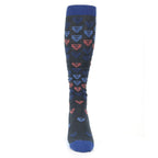 Blue Coral Double Triangle Socks - Men's Over-the-Calf Socks