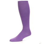 Wisteria Purple Solid Color Socks - Men's Over-the-Calf Socks