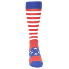 Stars Stripes American Flag Socks - USA Made - Men's Novelty Dress Socks