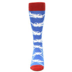 Blue Land the Plane Kid's Dress Socks - boldSOCKS