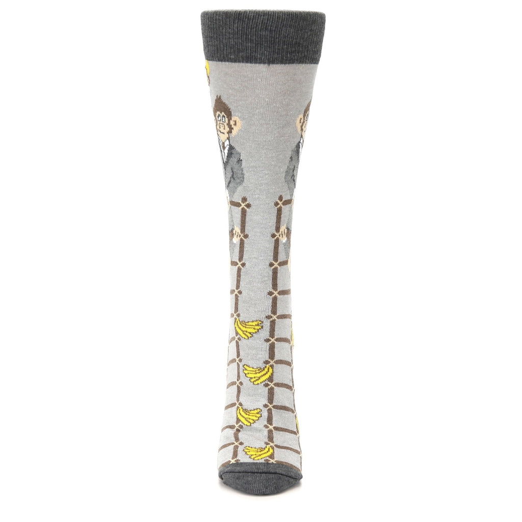 Gray Monkey Business Socks - Women's Novelty Dress Socks