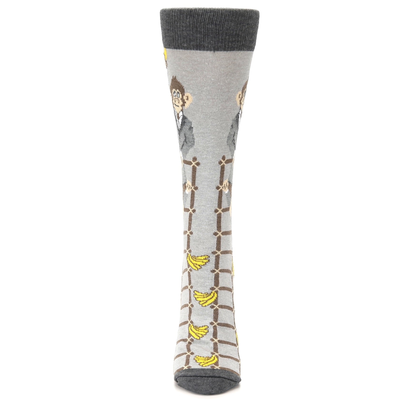 Gray Monkey Business Socks - Women's Novelty Dress Socks