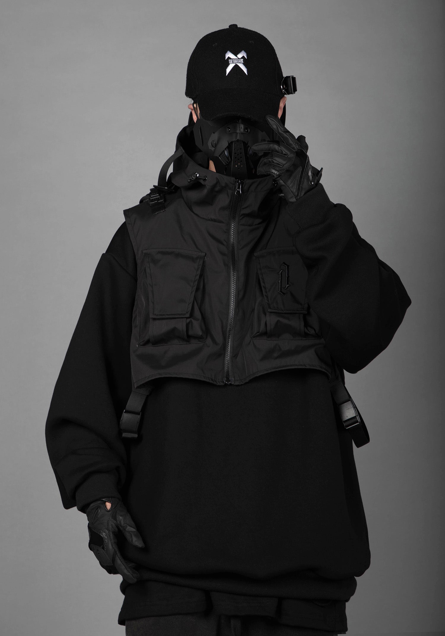 HiH34 Black Tech Guard Hoodie
