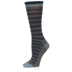 Morgan Crew Taupe Merino Wool Socks - Women's Lifestyle Socks