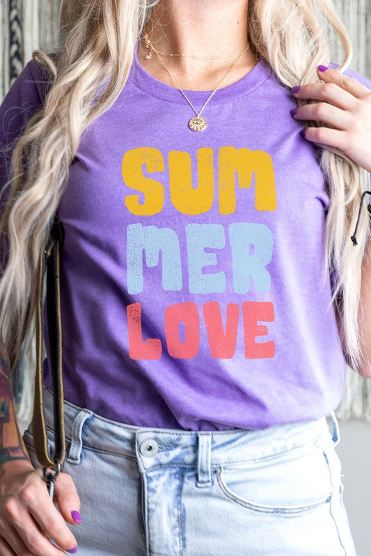 Summer Love Sun and Fun Adventure Graphic Tee T-Shirt