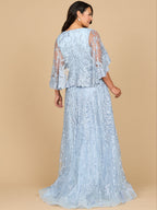 Lara 28881 - Cape Sleeve Mother's Gown
