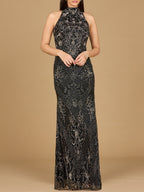 Halter Neck Beaded Dress