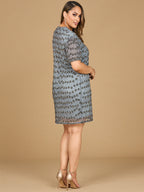 Fancy Beaded T-Shirt Dress