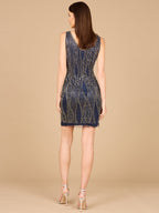 Sleeveless Beaded Short Dress