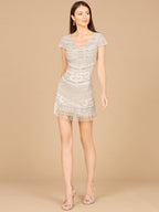 Cap Sleeve Short Dress