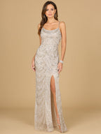 Scoop Neck Beaded Dress