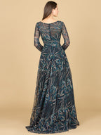 Lace Gown With Long Sleeves