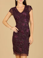 Cap Sleeve Embellished Dress