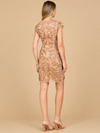 Cap Sleeve Embellished Dress
