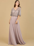 Chiffon A-line Long Gown