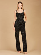 Beaded Spaghetti Strap Jumpsuit