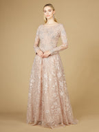 Long Sleeve High Neck Gown