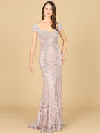 Fitted Lace Mermaid Gown