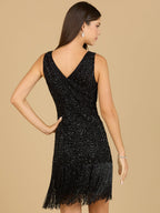 Beaded Fringe Cocktail Dress